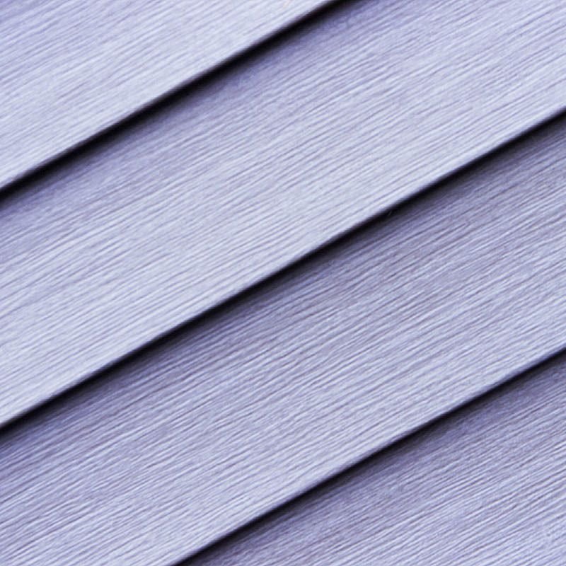 Close-up of new vinyl siding panels